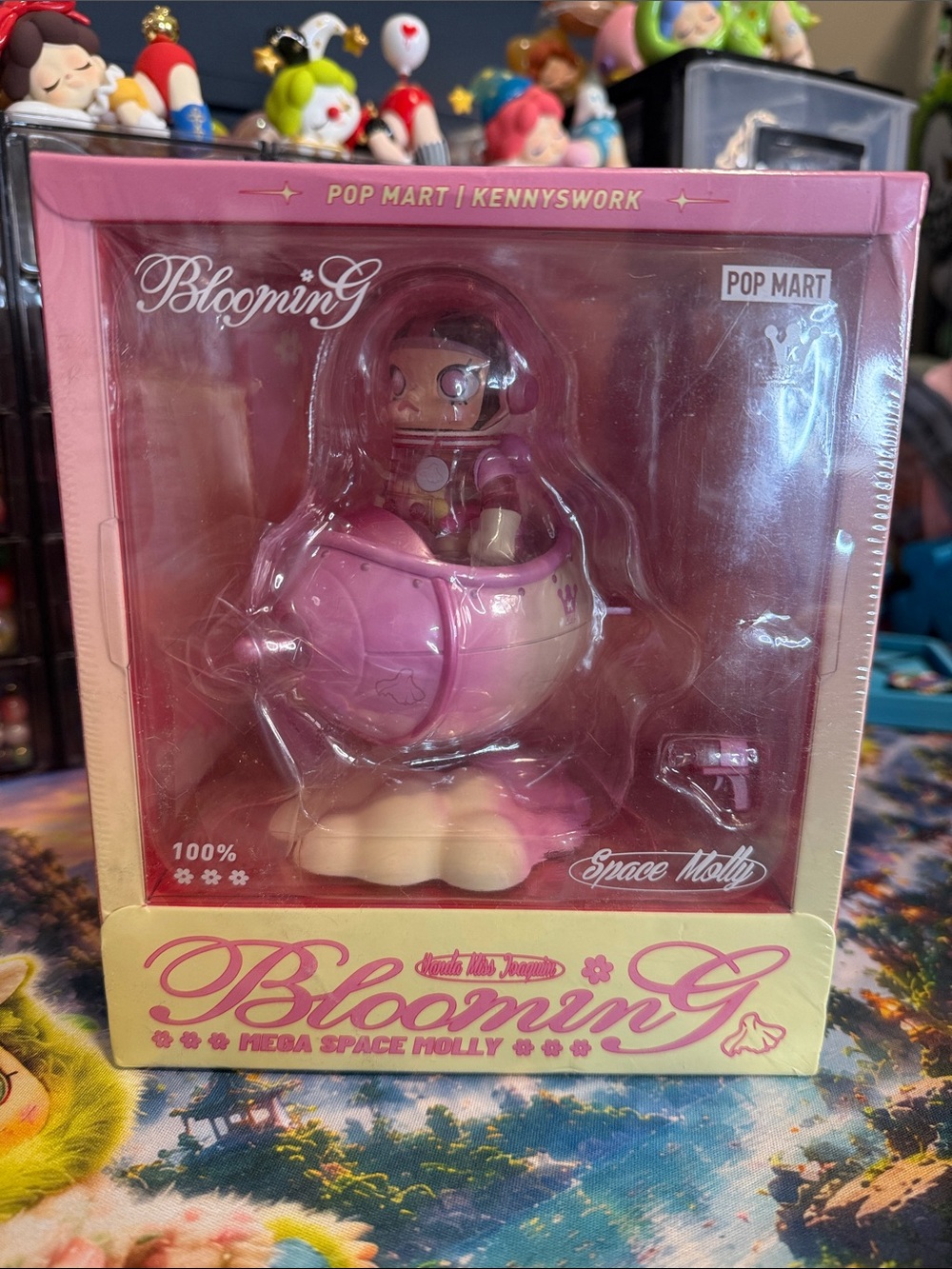 Pop Mart Blooming Space Molly Pink Collectible Figurine